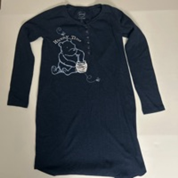 Disney Other - Women's Disney Nightgown Sleepshirt S Blue Winnie the Pooh
